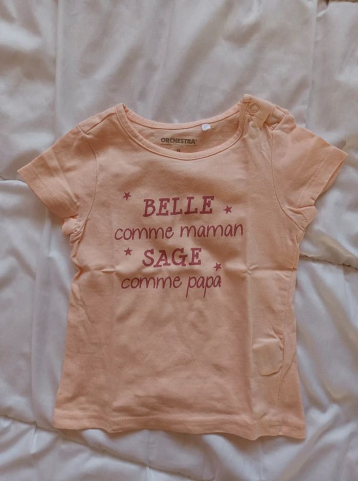 tee shirt fille 9 mois orchestra