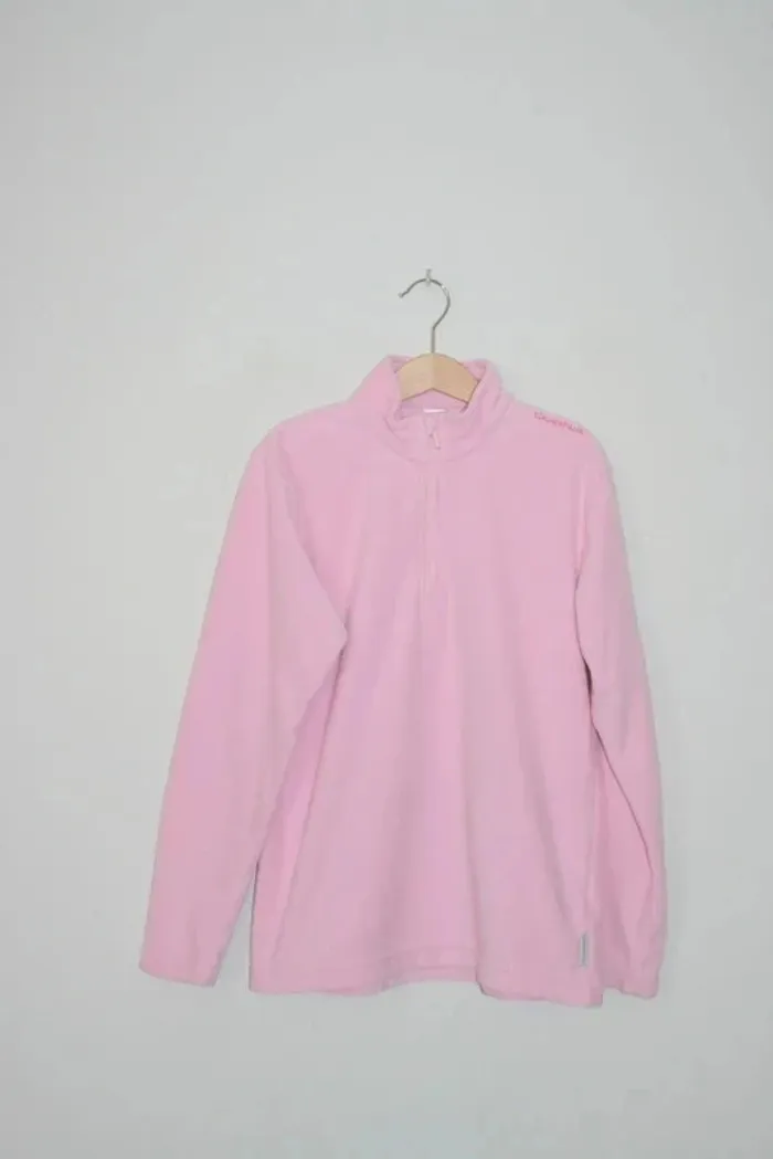 Polaire rose Quechua de chez Décathlon, taille 12 ans