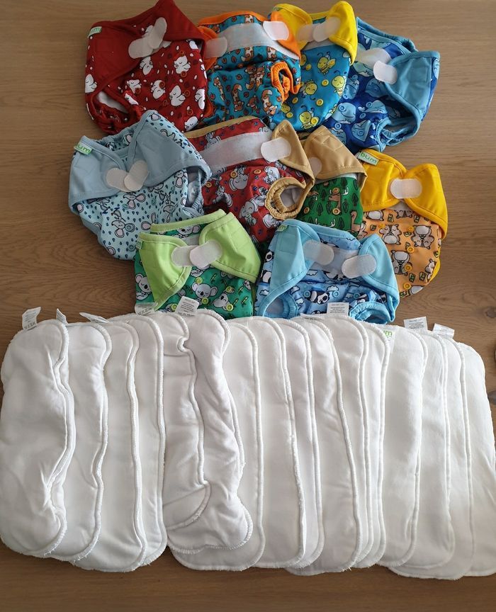 Couches lavables BUM +  voiles protections