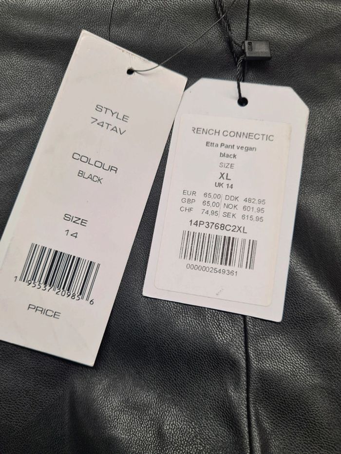 Pantalon simili cuir french connection - photo numéro 4