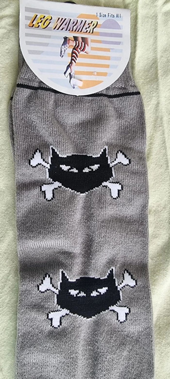 Guêtres à motifs chat et os Neuves - photo numéro 2