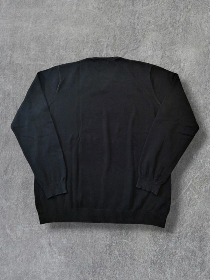 Pull fin OKW noir 100% coton col V - XL - photo numéro 2