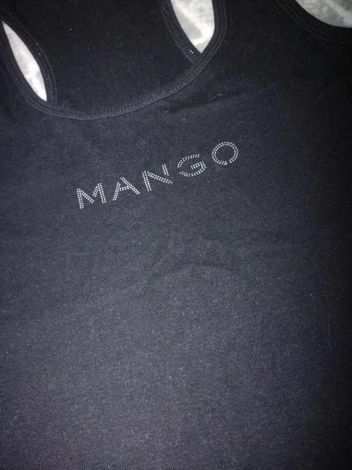 Débardeur noir dos nageur Mango taille S 36 - photo numéro 2