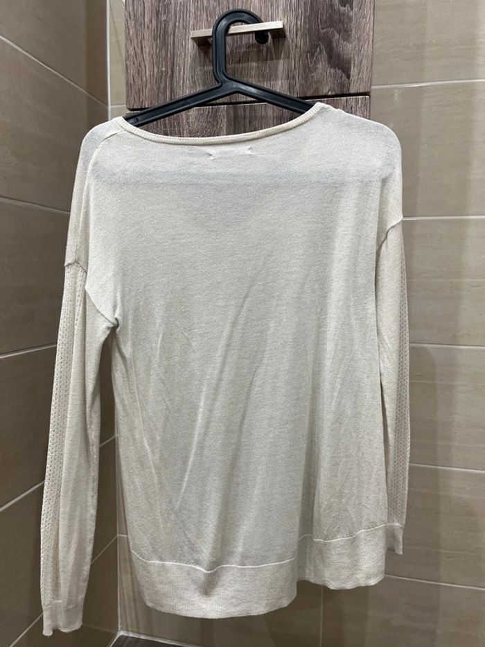 Jolie pull beige fin taille S - photo numéro 6