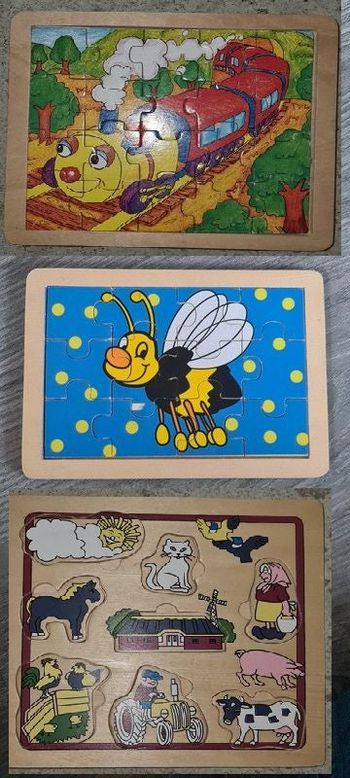 lot puzzles en bois