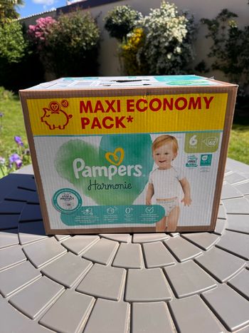 Couches pampers taille 6 harmonie