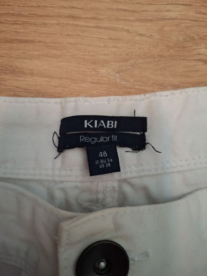 Pantalon blanc homme KIABI – Taille 48 – Regular Fit - photo numéro 3