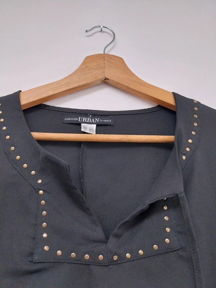Blouse noire à clous L Urban by venca - photo numéro 2