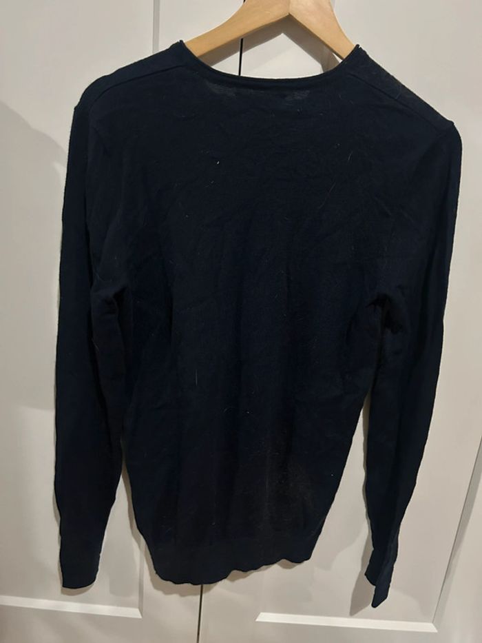 637 – pull uni noir à manches longues en cachemire et coton Bonobo - photo numéro 5