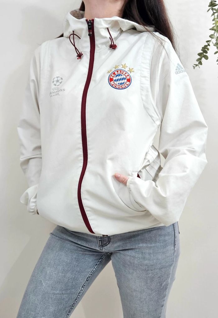 Veste blanche Bayern Munich UCL Adidas 2016/17 taille S