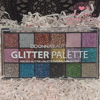 PALETTE DE FARDS À PAUPIÈRES SCINTILLANTS GLITTER DDONNA