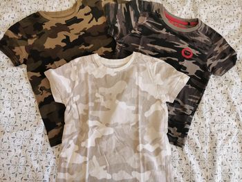 Lot 3 t-shirts camouflage