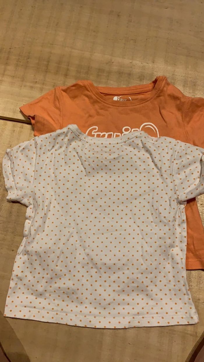 Lot de deux tee-shirts manche courts baby tex 23 mois - photo numéro 4
