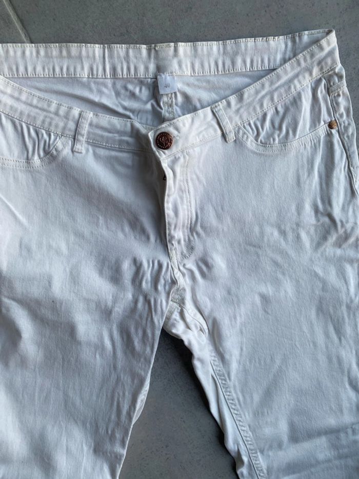 Pantacourt femme blanc - photo numéro 3