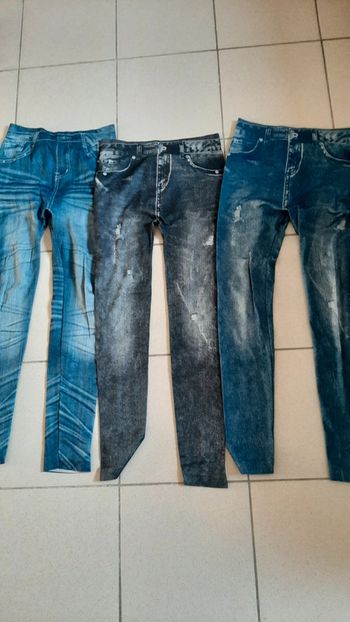 Legging imprimé jean femme