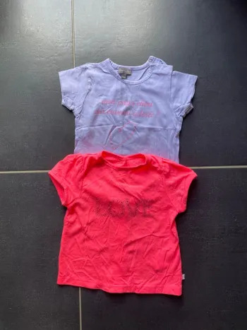 Lot 2 t shirts 12 mois