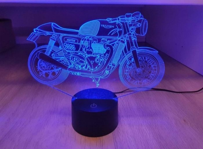 Lampe / Veilleuse Moto 3D - photo numéro 3