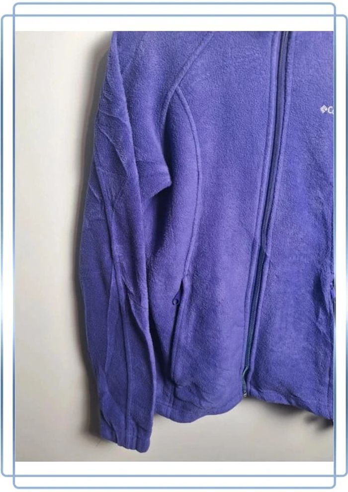 Veste Polaire columbia violette femme / taille M / brodé - photo numéro 2