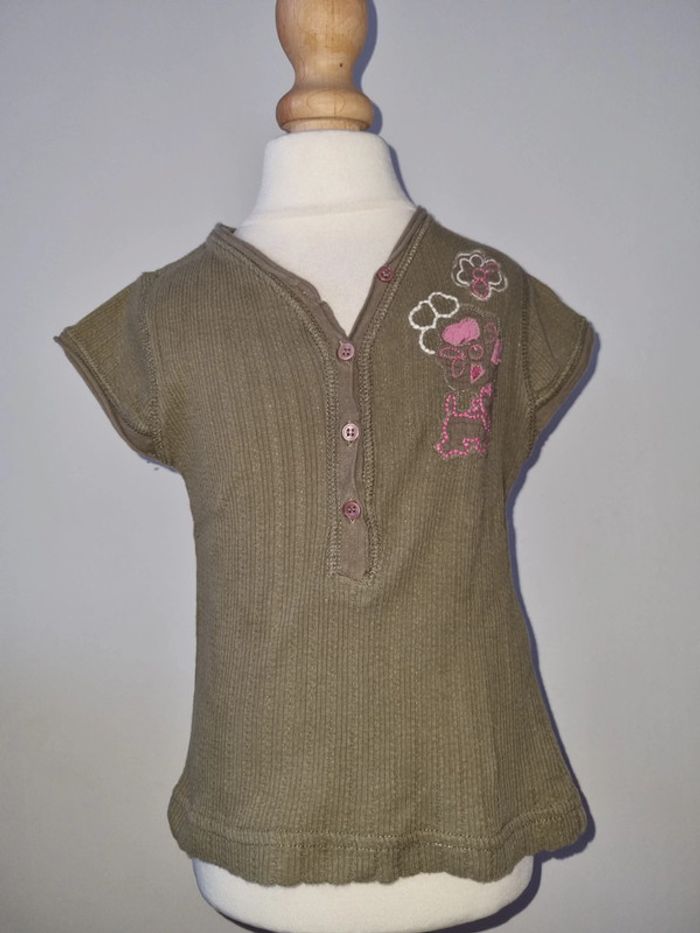 T-shirt kaki Chipie 3 ans - photo numéro 2