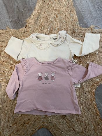 Lot de 2 t-shirts manches longues