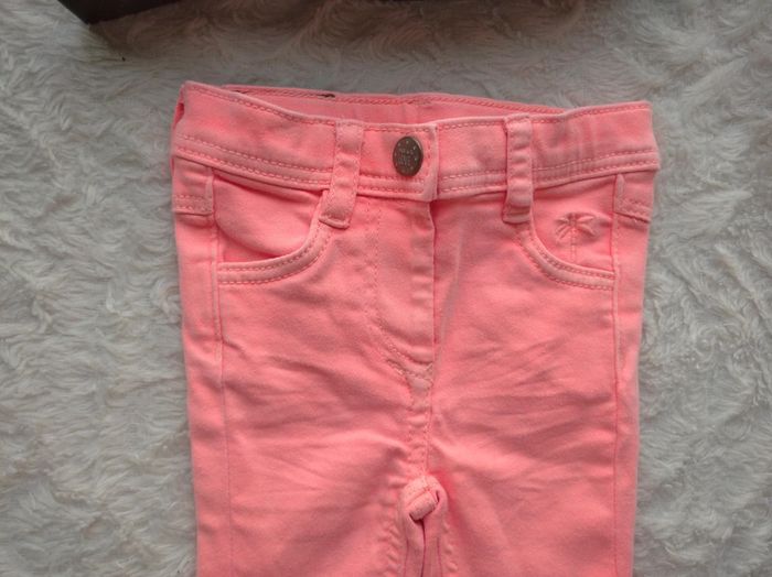 Pantalon style jeans stretch Fille 3 mois Tao - photo numéro 3