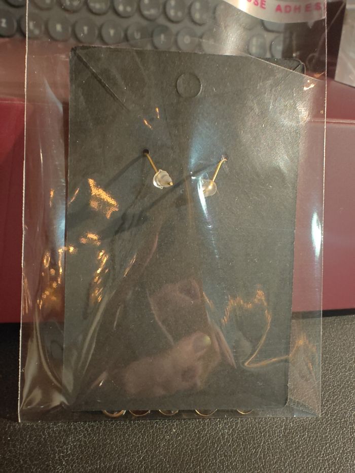 Boucles d'oreilles pendantes à cristaux - photo numéro 2