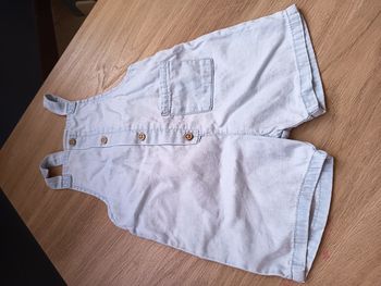 Salopette courte effet jean