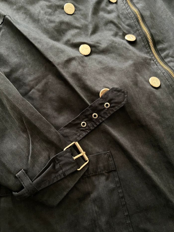 Magnifique trench noir Mosquitos / Taille 42 - photo numéro 9