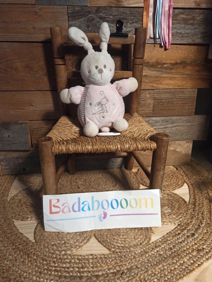 Peluche musicale lapin simba toys rose tbe