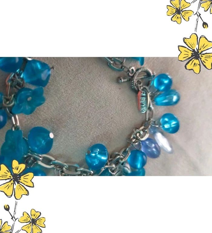 Bracelet signé BVYR bleu & violet - Collection Brume Bleue - Idée Fête des Mères 💙 - photo numéro 3