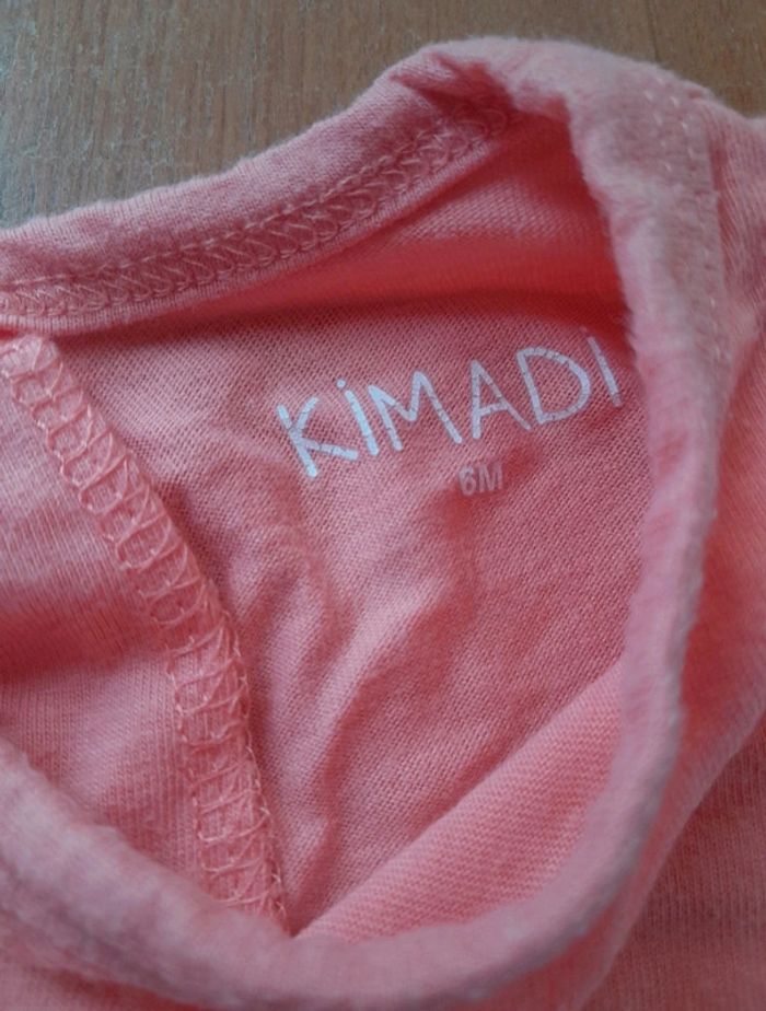 Pyjama fille 6 mois kimadi rose fait avec amour coton - photo numéro 2
