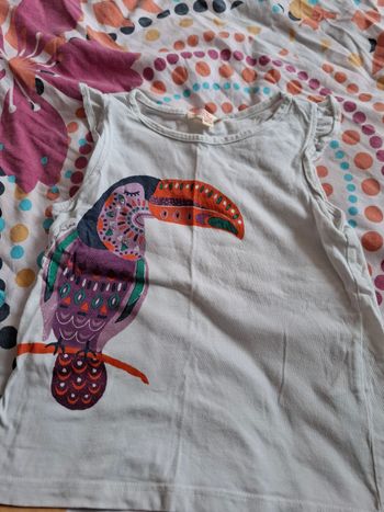 T-shirt sans manche 4 ans dpam tbe
