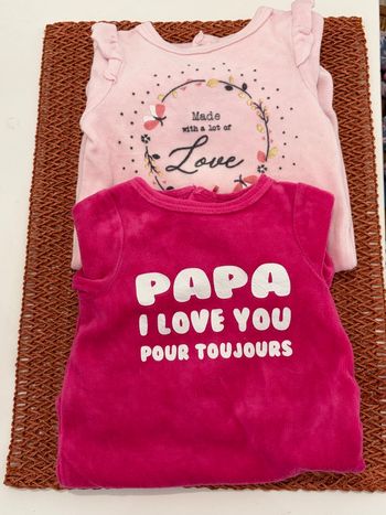 Lot pyjamas velours gemo 1 mois