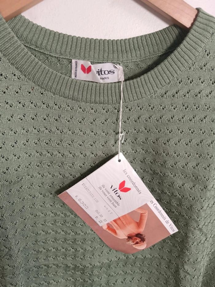 C27 blouse vert Vitos T2 - photo numéro 3