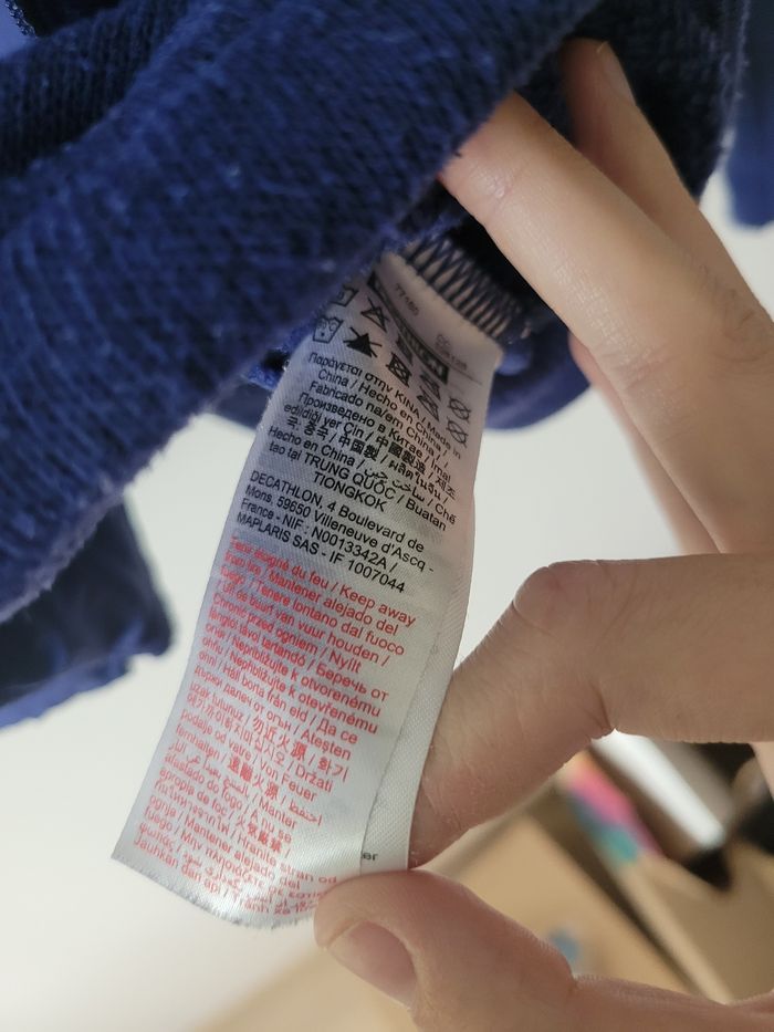 Gilet polaire Quechua bleu marine M – à capuche, matelassé chaud et léger - photo numéro 7