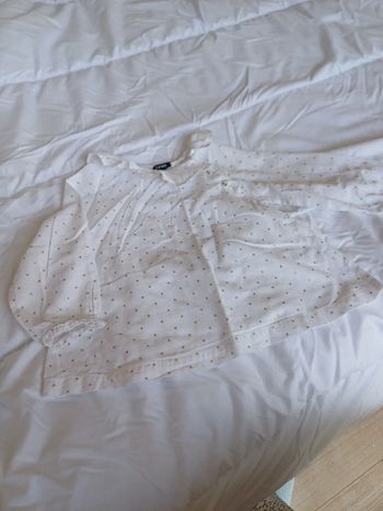 Chemise légère à pois or 18m