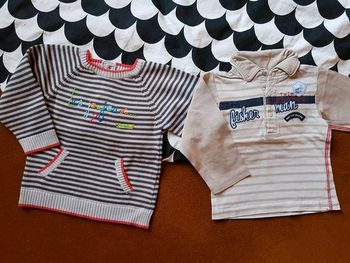 Lot de 2 articles garçon hiver 18mois alphabet orchestra