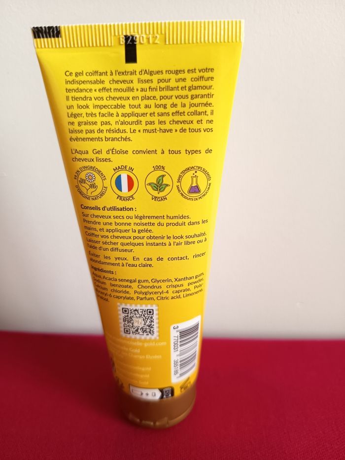 Gelée coiffante vegan l'Aqua Gel d'Eloïse, Mademoiselle Gold, NEUF - photo numéro 2