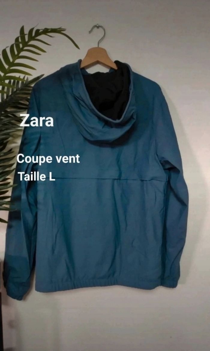 Coupe vent imperméable à capuche homme Zara - photo numéro 2