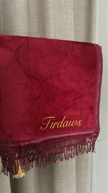 Tapis de prière avec prénom 