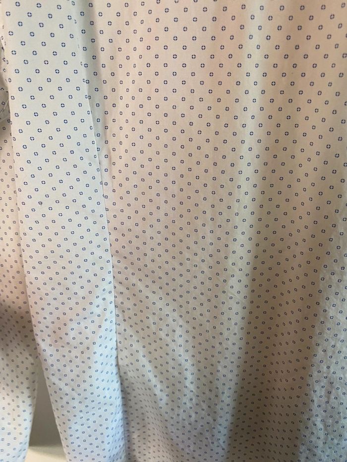 Chemise  cintrée café coton - photo numéro 7