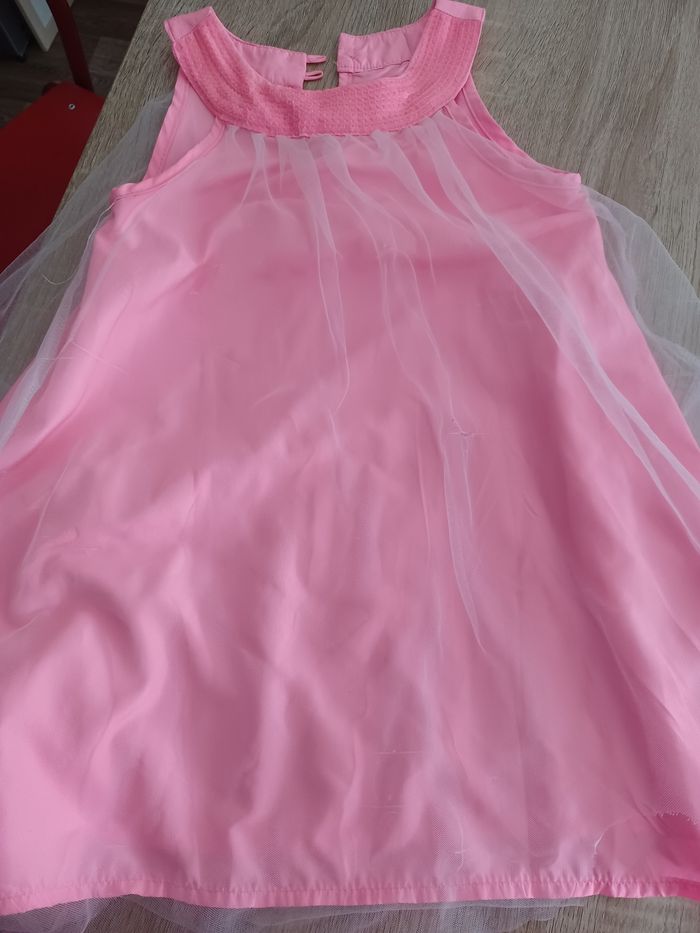 Robe rose fluo 4/5 ans