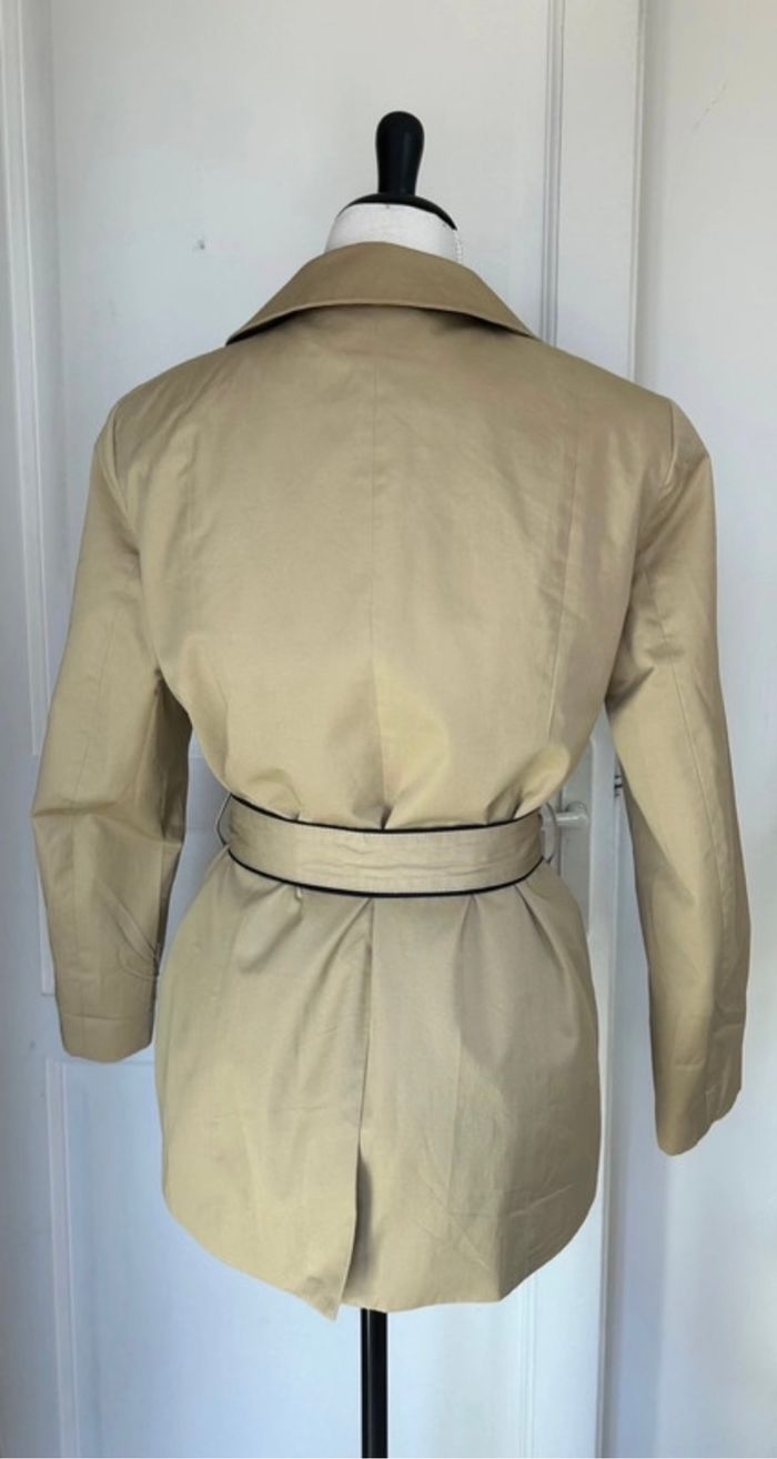 Trench Coat Beige et Noir - photo numéro 4