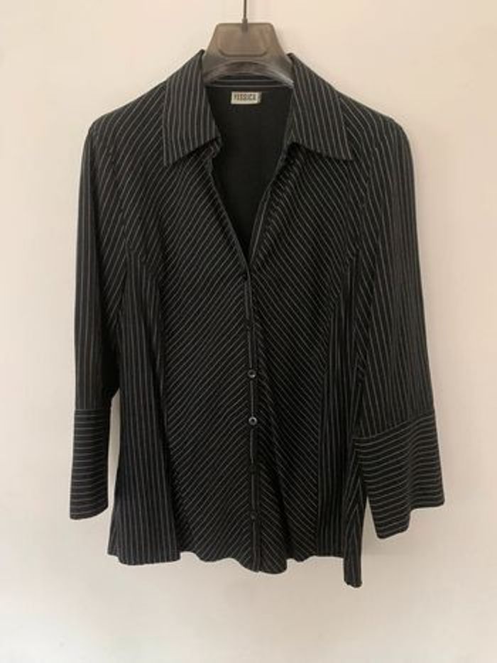 Chemisier à fines rayures Taille 40 (44 vintage)