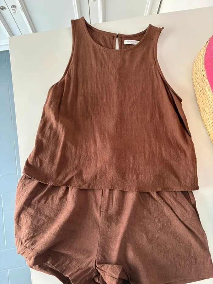 Ensemble chocolat stradivarius S / 36 / 8·Très bon état·