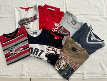 Lot Vêtement Garçon 8 Ans : 11 Pièces, 8 Tee shirt + 3 short / bermuda