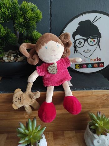 Doudou Et Compagnie Knuffel Fille Enfant Poupee Rose Nounours   #geektradedoudou