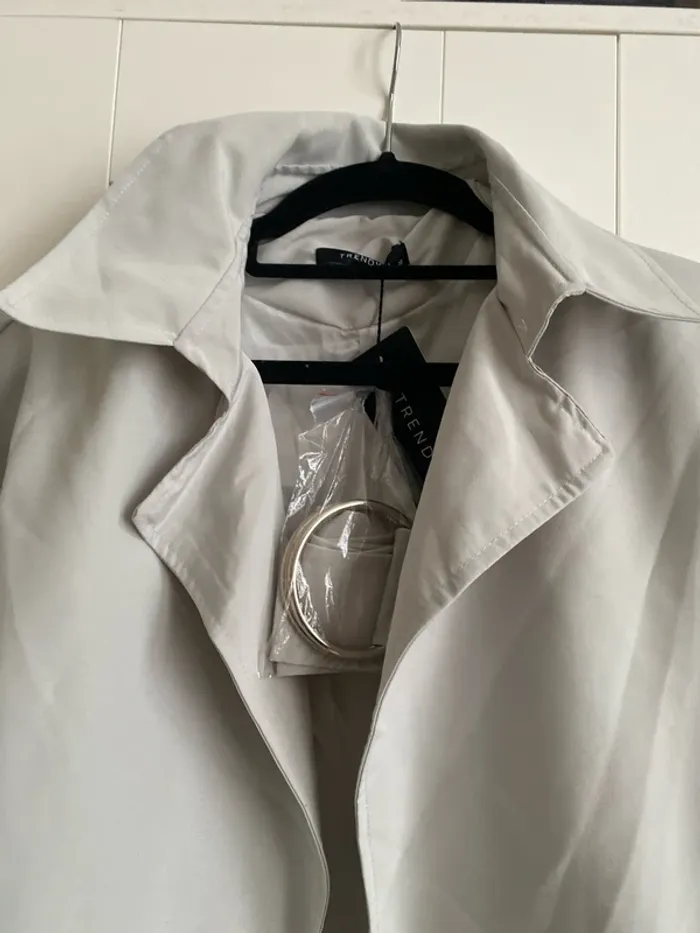Trench gris Trendyol - photo numéro 3