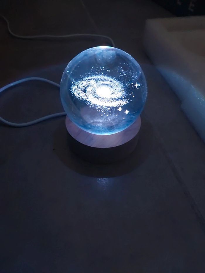 Veilleuse usb boule de cristal voie lactée