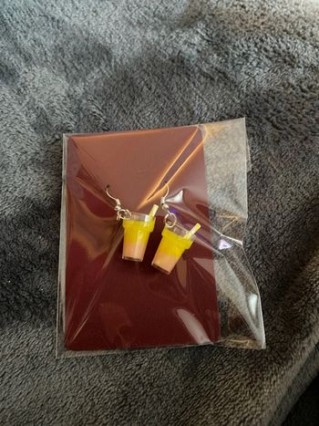 Boucles d’oreille verre cocktail